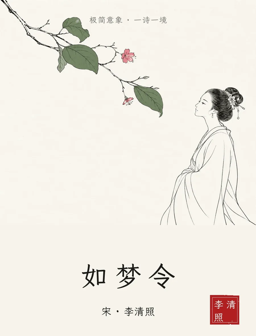 极简意象 · 一诗一境《如梦令》